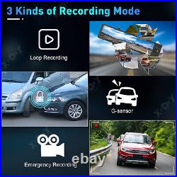 XGODY Car Video Camera Recorder Front And Back Cabin Dash Cam Loop Recorder 12