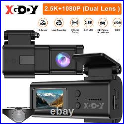XGODY Dash Camera Dual Lens Car DVR Front Rear Video Night Cam Recorder WIFI