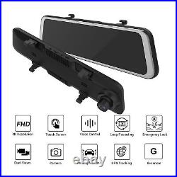 XGODY Dual Lens Dash Cam 4K Mirror GPS Recorder HD Car DVR Front and Rear Camera