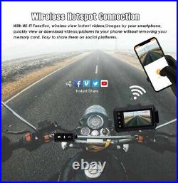 YDI Motorbike Dash Cam, New Upgraded Motorcycle Waterproof Camera 3'' LCD Front